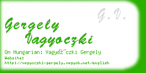 gergely vagyoczki business card